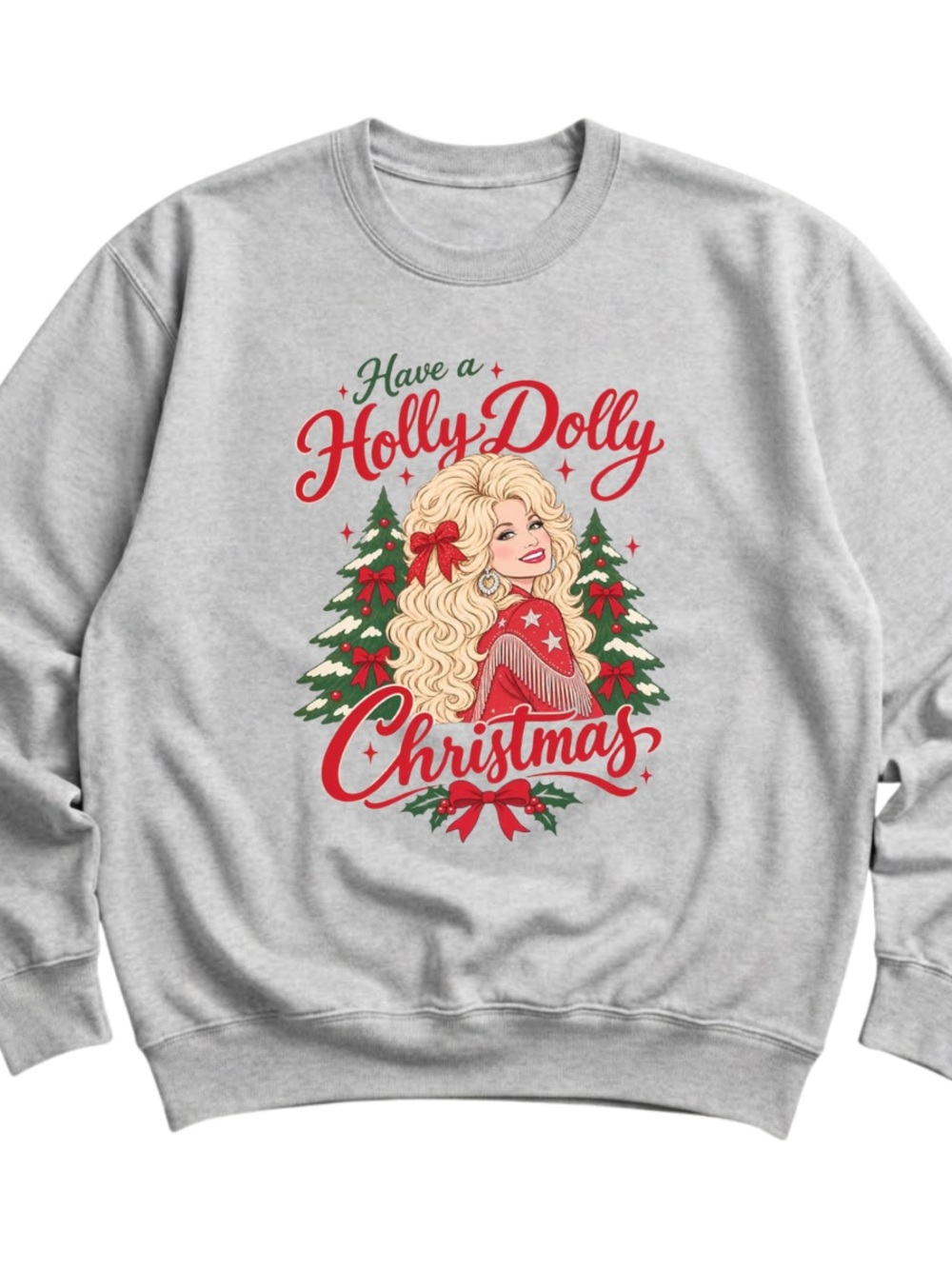 AshGray Have a Holly Dolly Christmas Sweatshirt